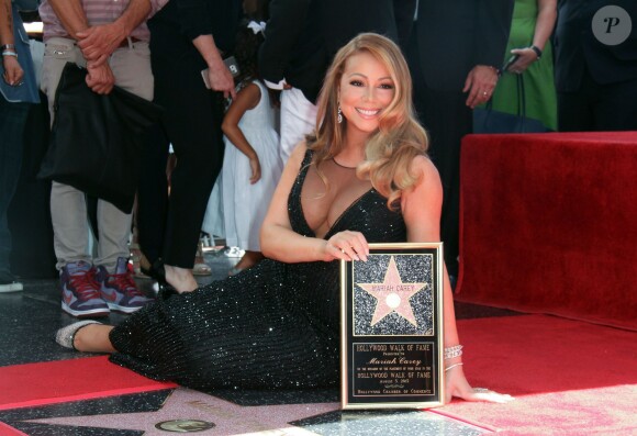 Mariah Carey - Mariah Carey reçoit son étoile sur le Walk of Fame à Hollywood, le 5 août 2015.