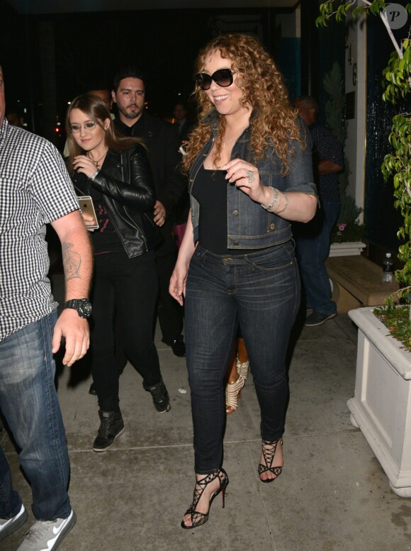 Mariah Carey est allée dîner au restaurant Mastro's Steakhouse à Beverly Hills, le 3 août 2015.