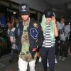 Tyga et Kylie Jenner à l'aéroport LAX à Los Angeles, le 16 septembre 2015.
