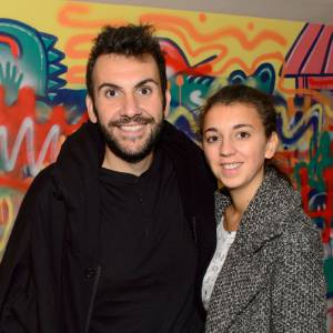 Exclusif - Laurent Ournac et sa femme Ludivine - Croco Kids Party Lacoste au Pavillon Puebla à Paris le 16 septembre 2015.