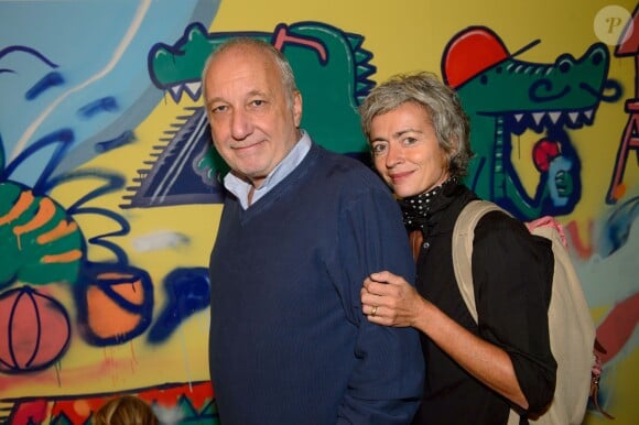 Exclusif - François Berléand et sa compagne Alexia Stresi - Croco Kids Party Lacoste au Pavillon Puebla à Paris le 16 septembre 2015.