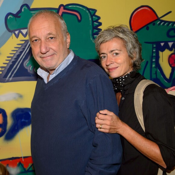 Exclusif - François Berléand et sa compagne Alexia Stresi - Croco Kids Party Lacoste au Pavillon Puebla à Paris le 16 septembre 2015.