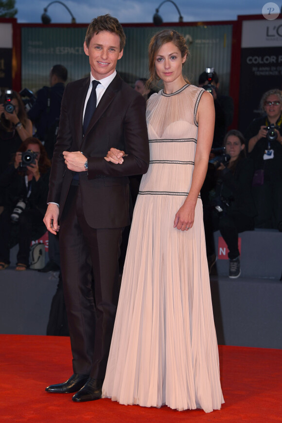 Eddie Redmayne et sa femme Hannah Bagshawe - Tapis rouge du film "A Danish Girl" lors du 72e festival du film de Venise (la Mostra), le 5 septembre 2015.