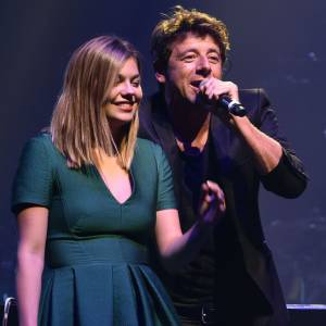 Patrick Bruel et Louane Emera - Concert caritatif " Leurs Voix Pour l'Espoir " à l'Olympia à Paris le 17 septembre 2015.