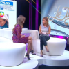 Ophélie Meunier reçoit Léa Salamé dans Le Tube sur Canal+, le 12 septembre 2015