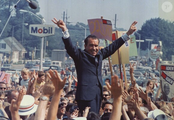 Richard M. Nixon en campagne en 1968