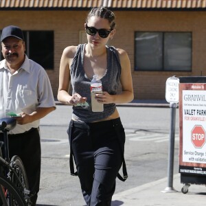 Miley Cyrus et sa compagne Stella Maxwell sont allées déjeuner au restaurant Granville à Studio City, le 12 juillet 2015