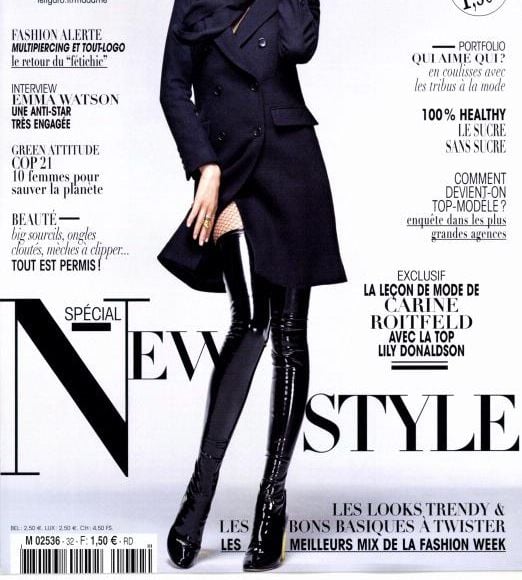 Couverture du Madame Figaro d'octobre 2015.