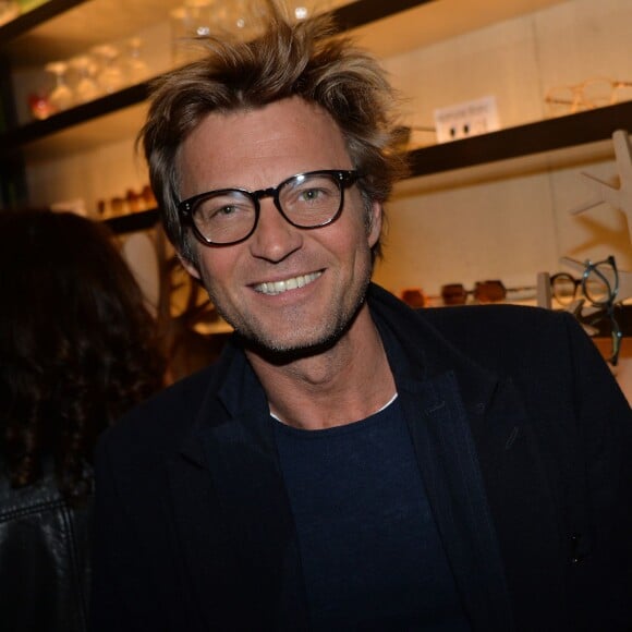 Exclusif - Laurent Delahousse - Lancement de la marque de lunettes "Nathalie Blanc" au restaurant "Ma Cocotte" à Saint-Ouen le 24 septembre 2015.