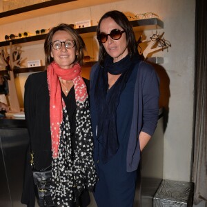 Exclusif - Alexia Laroche-Joubert et Dorothée Olliéric - Lancement de la marque de lunettes "Nathalie Blanc" au restaurant "Ma Cocotte" à Saint-Ouen le 24 septembre 2015.