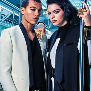 Premier visuel de la campagne Balmain avec Kendall Jenner et Gigi Hadid