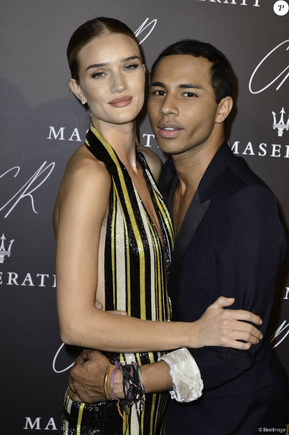 Rosie HuntingtonWhiteley et Olivier Rousteing Photocall lors de la