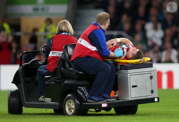 Scott Williams pendant le match Angleterre / Pays de Galles à Twickenham, Londres, le 26 septembre 2015.