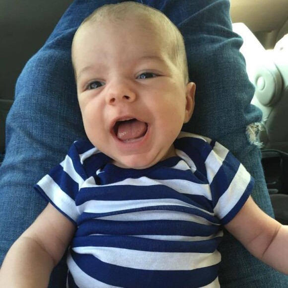 Le fils d'Hunter Montgomery et Davara Little - Photo publiée le 2 août 2015