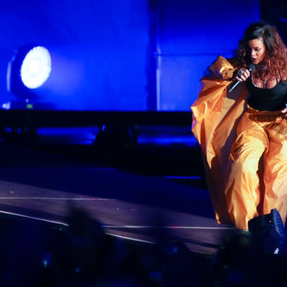 Rihanna sur scène pour le festival Rock In Rio de Janeiro, Brésil, le 26 septembre 2015