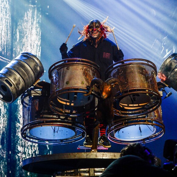 Slipknot en concert lors du festival Rock in Rio au Brésil, le 25 septembre 2015