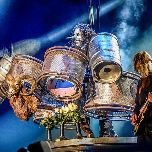 Slipknot en concert lors du festival Rock in Rio au Brésil, le 25 septembre 2015