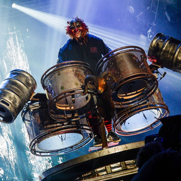 Slipknot en concert lors du festival Rock in Rio au Brésil, le 25 septembre 2015