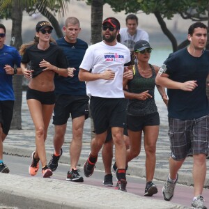 Izabel Goulart fait son footing dans les rues de Rio de Janeiro au Brésil, le 26 septembre 2015