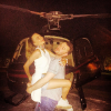 Cara Delevingne a fait son premier tour en hélicoptère avec Sam Smith / photo postée sur Instagram.