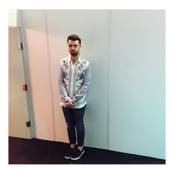 Sam Smith a le trac avant de monter sur la scène du festival Rock in Rio / photo postée sur Instagram.