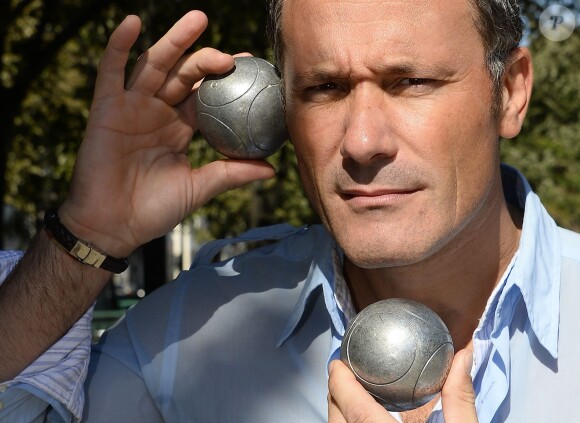Claudio Lemmi - Tournoi de pétanque caritatif dont les bénéfices seront reversés à l'association MeghanOra, pour soutenir la recherche médicale contre les tumeurs rénales de l'Enfant et l'Adolescent, sur l'Esplanade des Invalides à Paris, le 27 septembre 2015.