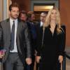 Michelle Hunziker et son mari Tomaso Trussardi - Défilé Trussardi printemps-été 2016 au Palazzo Serbelloni lors de la Fashion Week à Milan, le 27 septembre 2015.