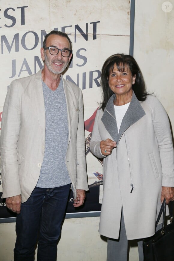 Robin Renucci, Anne Sinclair - Projection de deux épisodes de la série "Un village Français" saison 6 , "1944 La libération", qui sera diffusée prochainement sur France 3, au cinéma Max Linder Panorama, à Paris. Le 28 septembre 2015