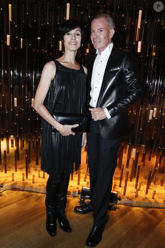 Jean-Claude Jitrois et Marie-Claude Pietragalla (habillée en Jitrois) - Soirée "J'aime la mode" à l'hôtel Mandarin Oriental à Paris, le 28 septembre 2015.