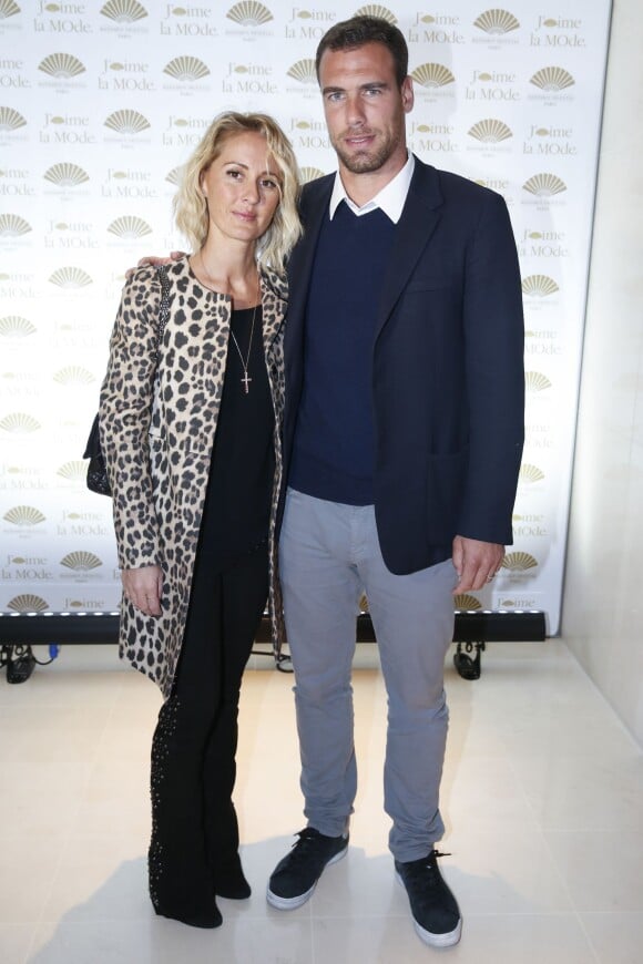 Bruno Cheyrou et sa femme Constance de La Fontaine - Soirée "J'aime la mode" à l'hôtel Mandarin Oriental à Paris, le 28 septembre 2015.