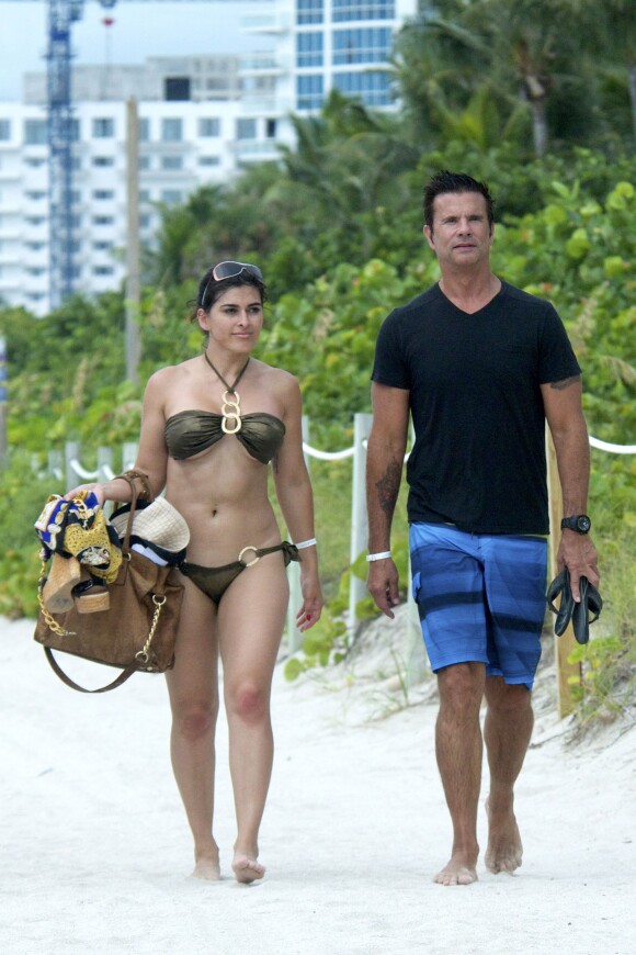 Lorenzo Lamas et sa femme Shawna Craig à Miami Beach le 2 septembre 2013.