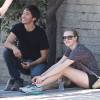 Amanda Seyfried et Justin Long se detendent dans un parc à Los Angeles, le 31 août 2013