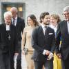 La princesse Sofia de Suède assistait avec son mari le prince Carl Philip et son beau-père le roi Carl XVI Gustaf de Suède à l'ouverture du synode général en la cathédrale d'Uppsala le 22 septembre 2015