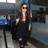Jessica Biel arrive à l'aéroport de Los Angeles, le 29 septembre 2015.
