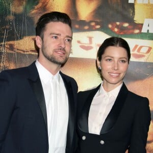 Justin Timberlake, Jessica Biel - Premiere du film "Runner, Runner" a Las Vegas, le 18 septembre 2013.