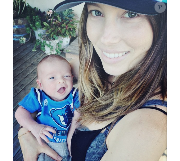 Silas, le fils de Justin Timberlake et Jessica Biel / photo postée sur Instagram