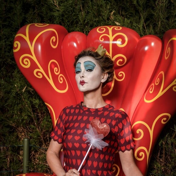 Sandrine Quetier participe au Disney Halloween Makeup a Disneyland Paris a Marne la Valle, France le 28 septembre, 2015. Photo by Charly Hel/Pix'HEL/ABACAPRESS.COM29/09/2015 - Marne la Vallee