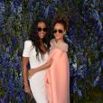 La chanteuse Rihanna et sa meilleure amie - Défilé de mode "Christian Dior", collection prêt-à-porter printemps-été 2016, à la Cour Carrée du Louvre à Paris. Le 2 Octobre 2015