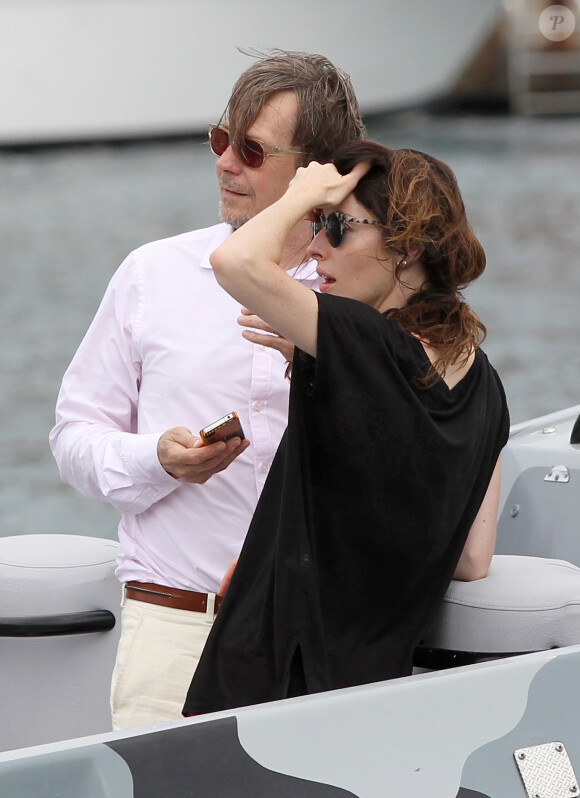 Gary Oldman et sa femme Alexandra Edenborough à St Barth le 21 juillet 2012.