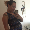 Kelly des Ch'tis lorsqu'elle était enceinte de 23 semaines. Juillet 2015.