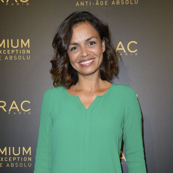 Exclusif - Laurence Roustandjee - Soirée du fabricant de produits de soins dermo-cosmétiques Lierac à l'occasion du lancement de la nouvelle gamme de soins d'exception Premium, issue de la médecine régénératrice dont Kristin Scott Thomas est l'égérie dans les salons de l'hôtel Peninsula à Paris le 1er octobre 2015.