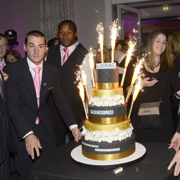 Exclusif - Ambiance - Soirée du fabricant de produits de soins dermo-cosmétiques Lierac à l'occasion du lancement de la nouvelle gamme de soins d'exception Premium, issue de la médecine régénératrice dont Kristin Scott Thomas est l'égérie dans les salons de l'hôtel Peninsula à Paris le 1er octobre 2015.