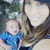Jessica Biel et son fils Silas Randall / photo postée sur Instagram.