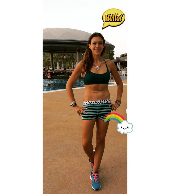 Marion Bartoli à Dubai en septembre 2015, photo Instagram