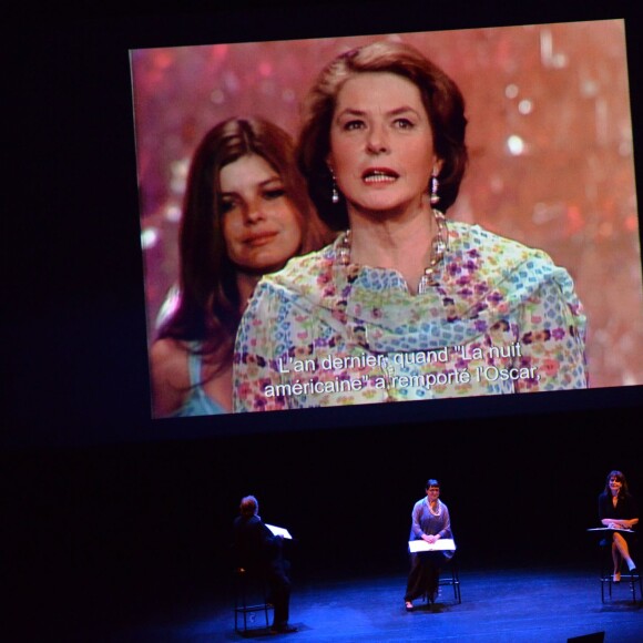 Gérard Depardieu, Isabella Rossellini et Fanny Ardant - "The Ingrid Bergman Tribute", le spectacle hommage au profit de l'Unicef au théâtre du Châtelet à Paris le 5 octobre 2015.