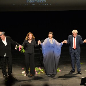 Gérard Depardieu, Isabella Rossellini et Fanny Ardant - "The Ingrid Bergman Tribute", le spectacle hommage au profit de l'Unicef au théâtre du Châtelet à Paris le 5 octobre 2015.