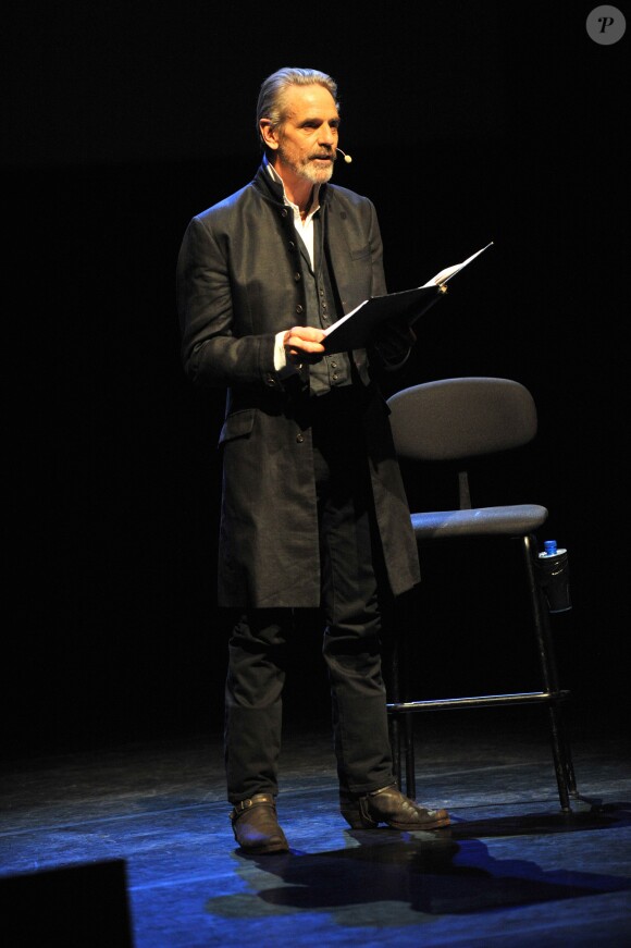 Exclusif - Jeremy Irons - Première de la pièce "The Ingrid Bergman Tribute", le spectacle hommage au profit de l'Unicef à Londres, le 5 septembre 2015.
