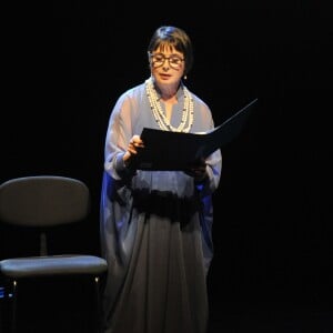 Exclusif - Isabella Rossellini - Première de la pièce "The Ingrid Bergman Tribute", le spectacle hommage au profit de l'Unicef à Londres, le 5 septembre 2015.