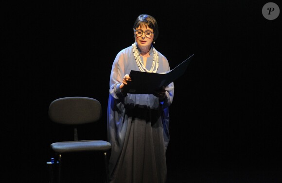 Exclusif - Isabella Rossellini - Première de la pièce "The Ingrid Bergman Tribute", le spectacle hommage au profit de l'Unicef à Londres, le 5 septembre 2015.