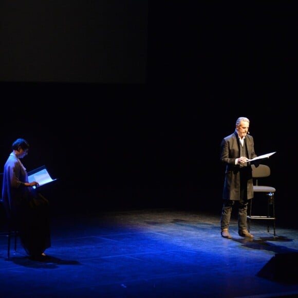 Exclusif - Isabella Rossellini, Jeremy Irons - Première de la pièce "The Ingrid Bergman Tribute", le spectacle hommage au profit de l'Unicef à Londres, le 5 septembre 2015.